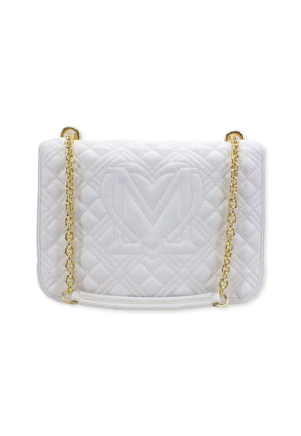 LOVE MOSCHINO Borsa Crossbody Quilted Off White JC4000PP0FLA0120 - Sandrini Calzature e Abbigliamento
