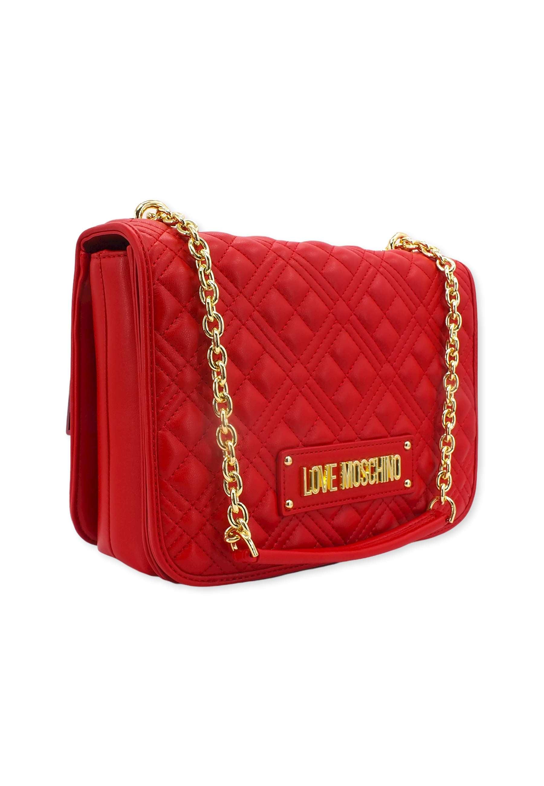 LOVE MOSCHINO Borsa Crossbody Quilted Rosso JC4000PP0FLA0500 - Sandrini Calzature e Abbigliamento