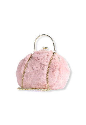 LOVE MOSCHINO Borsa Donna Frame Soft Con Pelo Rosa Cipria JC4167PP1FLW0601 - Sandrini Calzature e Abbigliamento