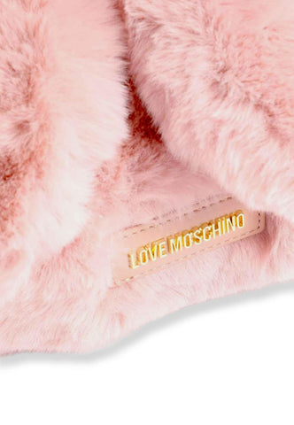 LOVE MOSCHINO Borsa Donna Frame Soft Con Pelo Rosa Cipria JC4167PP1FLW0601 - Sandrini Calzature e Abbigliamento