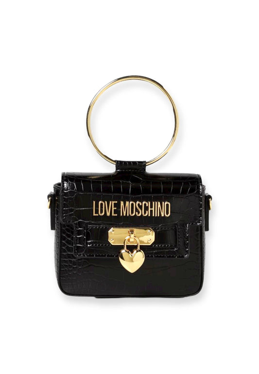 LOVE MOSCHINO Borsa Donna Mini Stampa Coccodrillo Nero JC4072PP1FLF0000 - Sandrini Calzature e Abbigliamento