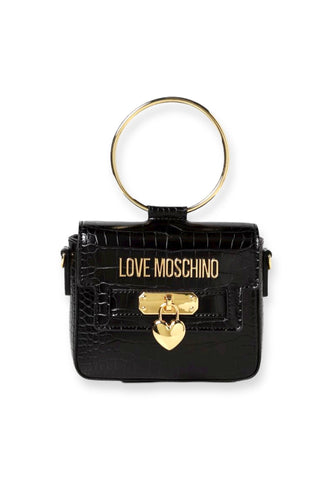 LOVE MOSCHINO Borsa Donna Mini Stampa Coccodrillo Nero JC4072PP1FLF0000 - Sandrini Calzature e Abbigliamento