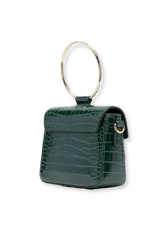 LOVE MOSCHINO Borsa Donna Mini Stampa Coccodrillo Verde Bottiglia JC4072PP1FLF0858 - Sandrini Calzature e Abbigliamento
