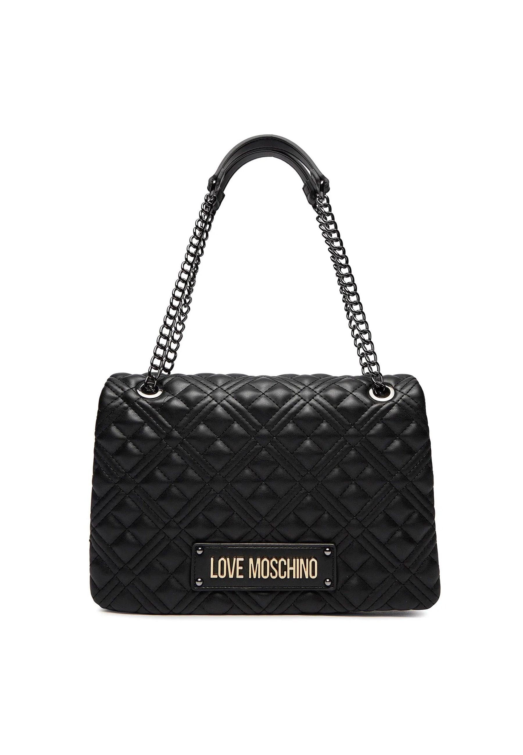 LOVE MOSCHINO Borsa Donna Nero Canna di Fucile JC4014PP1ILA000A - Sandrini Calzature e Abbigliamento