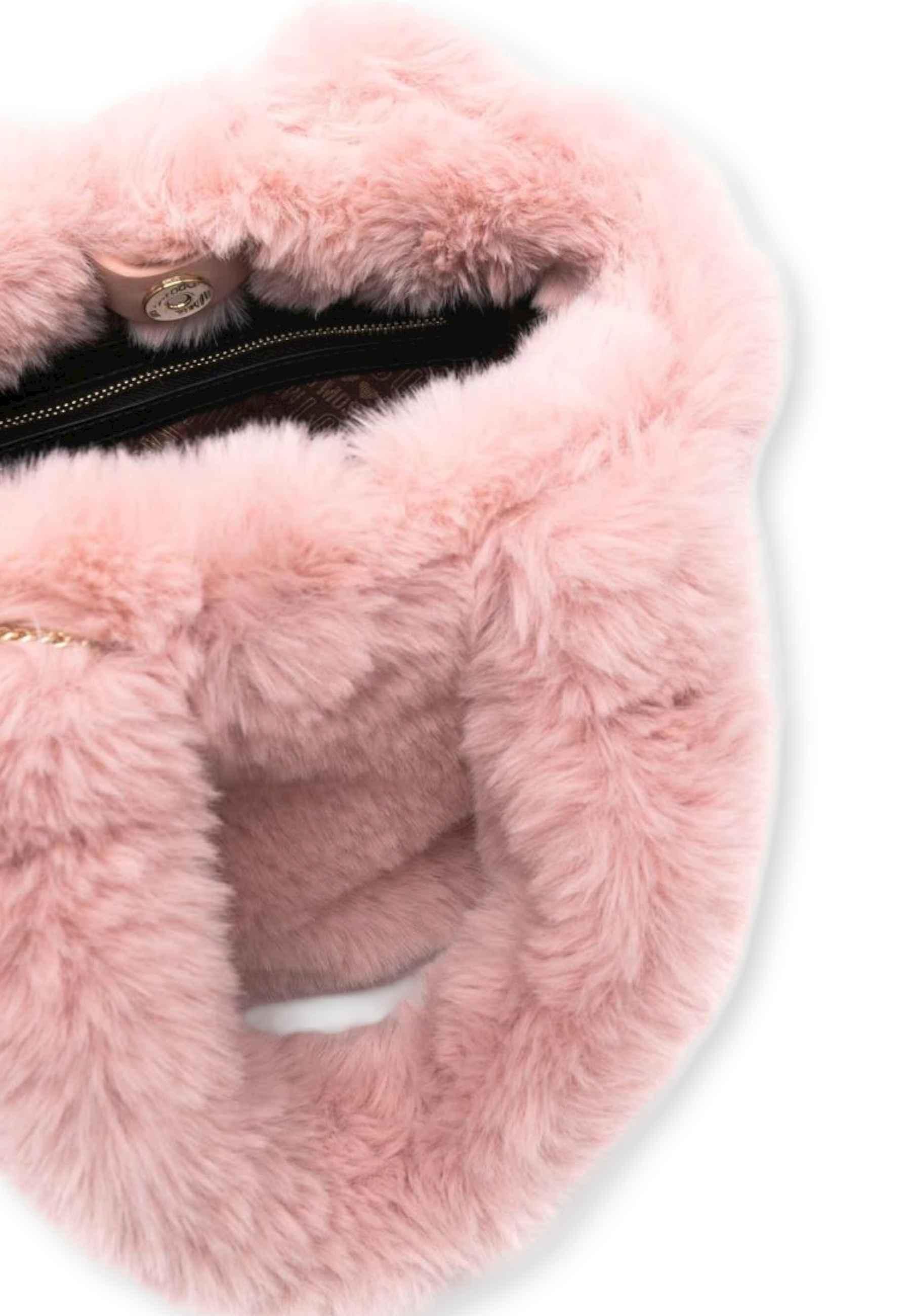 LOVE MOSCHINO Borsa Donna Shopper Con Pelo Rosa Cipria JC4165PP1FLW0601 - Sandrini Calzature e Abbigliamento