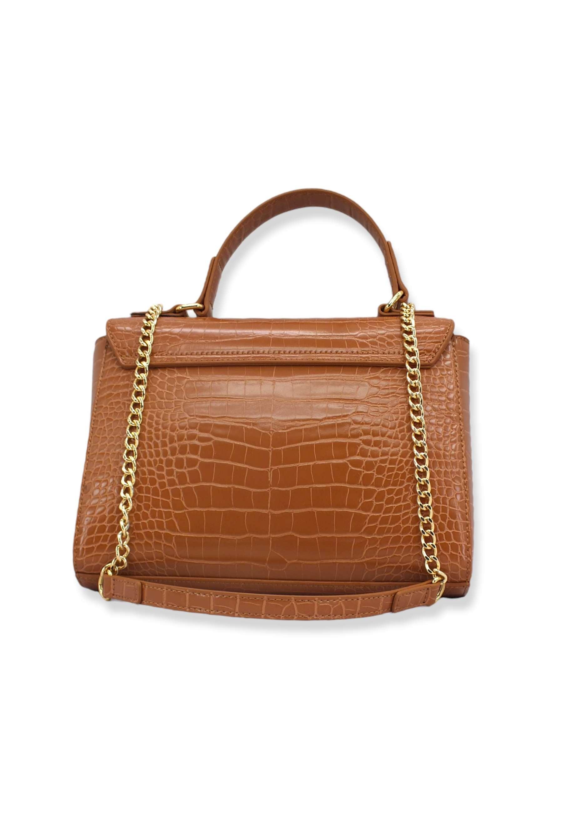 LOVE MOSCHINO Borsa Donna Stampa Coccodrillo Marrone Cammello JC4200PP1FLF0201 - Sandrini Calzature e Abbigliamento