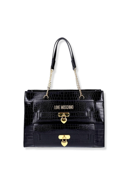 LOVE MOSCHINO Borsa Donna Stampa Coccodrillo Nero JC4069PP1FLF0000 - Sandrini Calzature e Abbigliamento