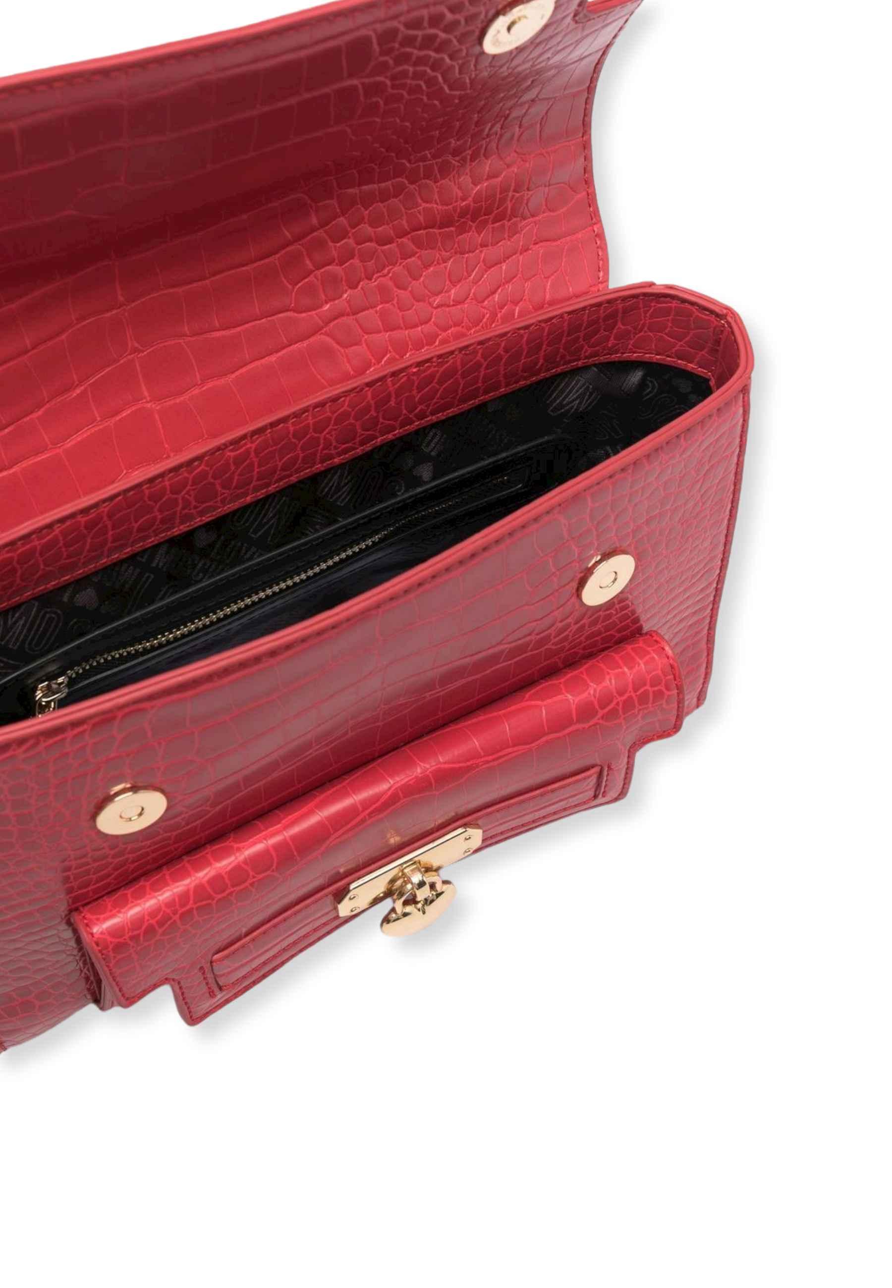 LOVE MOSCHINO Borsa Donna Stampa Coccodrillo Rosso JC4200PP1FLF0500 - Sandrini Calzature e Abbigliamento