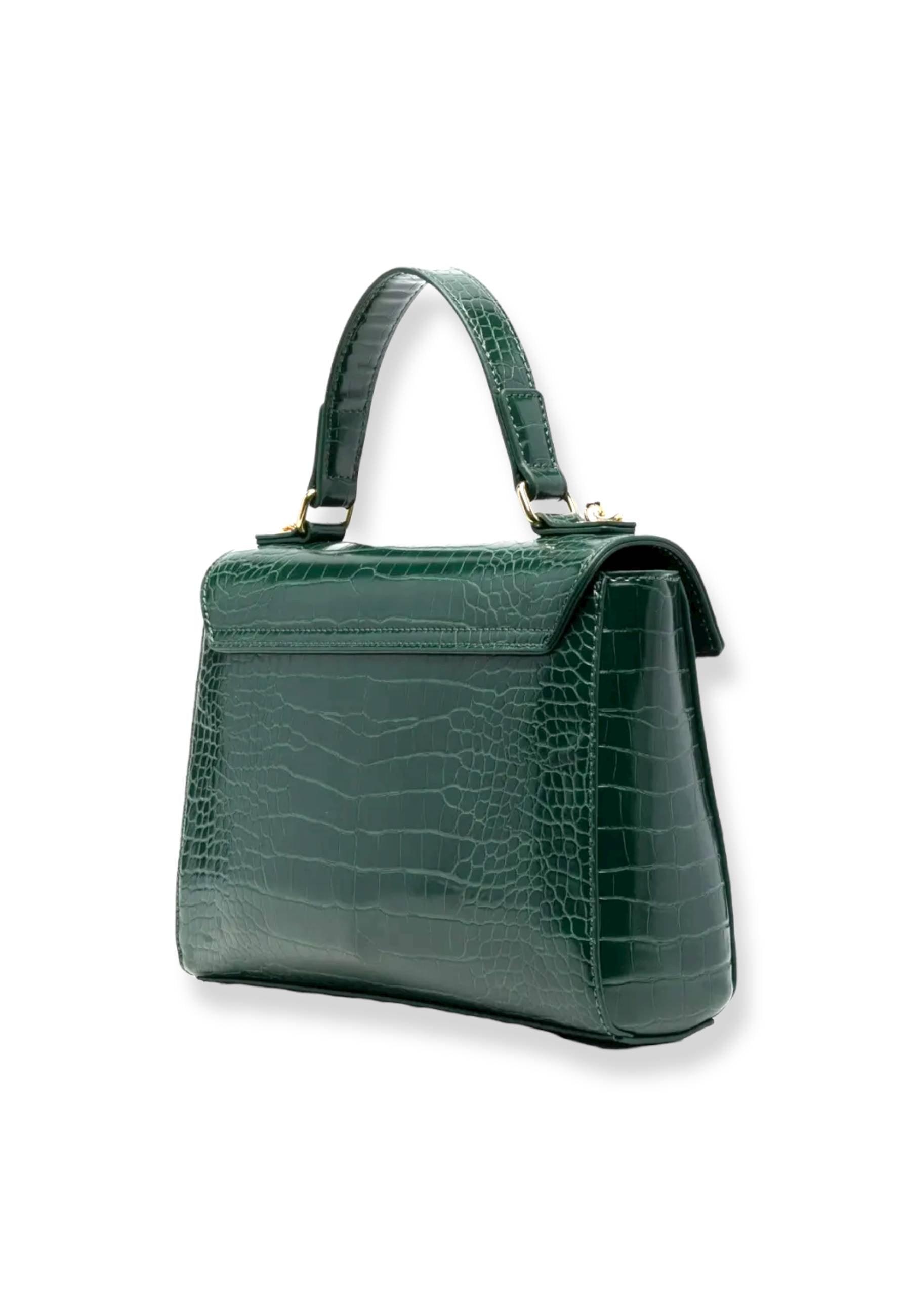 LOVE MOSCHINO Borsa Donna Stampa Coccodrillo Verde Bottiglia JC4200PP1FLF0858 - Sandrini Calzature e Abbigliamento