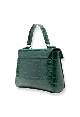LOVE MOSCHINO Borsa Donna Stampa Coccodrillo Verde Bottiglia JC4200PP1FLF0858 - Sandrini Calzature e Abbigliamento