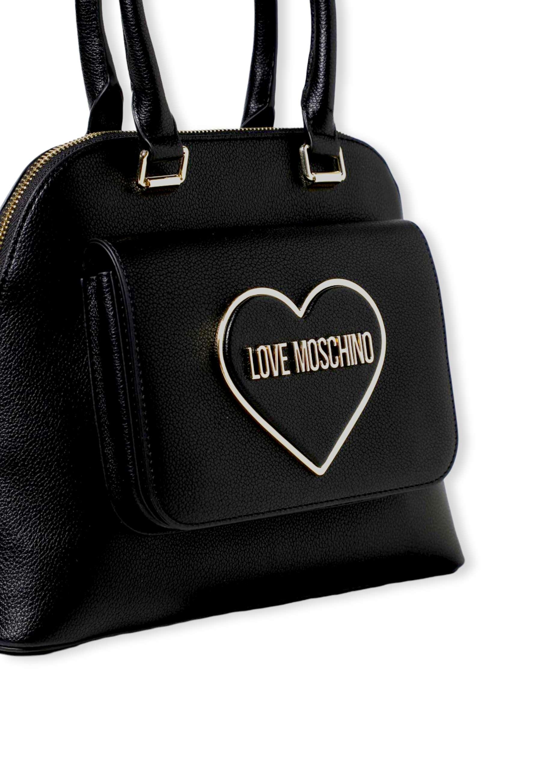 LOVE MOSCHINO Borsa Donna Zip Logo Cuore Nero JC4143PP1FLR0000 - Sandrini Calzature e Abbigliamento