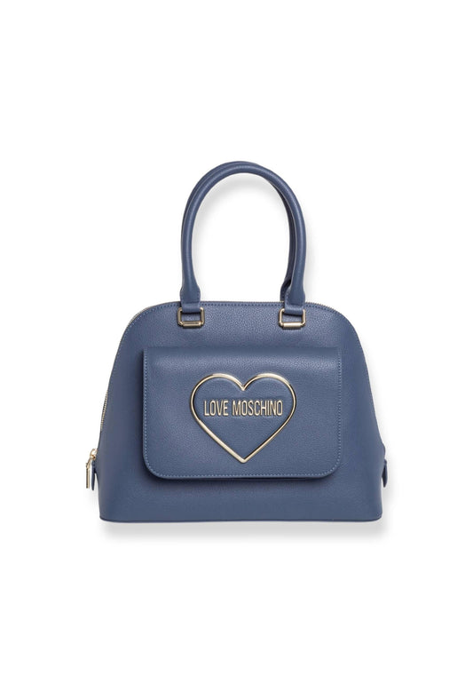 LOVE MOSCHINO Borsa Donna Zip Logo Cuore Rosa Blu Denim JC4143PP1FLR0707 - Sandrini Calzature e Abbigliamento