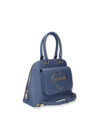 LOVE MOSCHINO Borsa Donna Zip Logo Cuore Rosa Blu Denim JC4143PP1FLR0707 - Sandrini Calzature e Abbigliamento