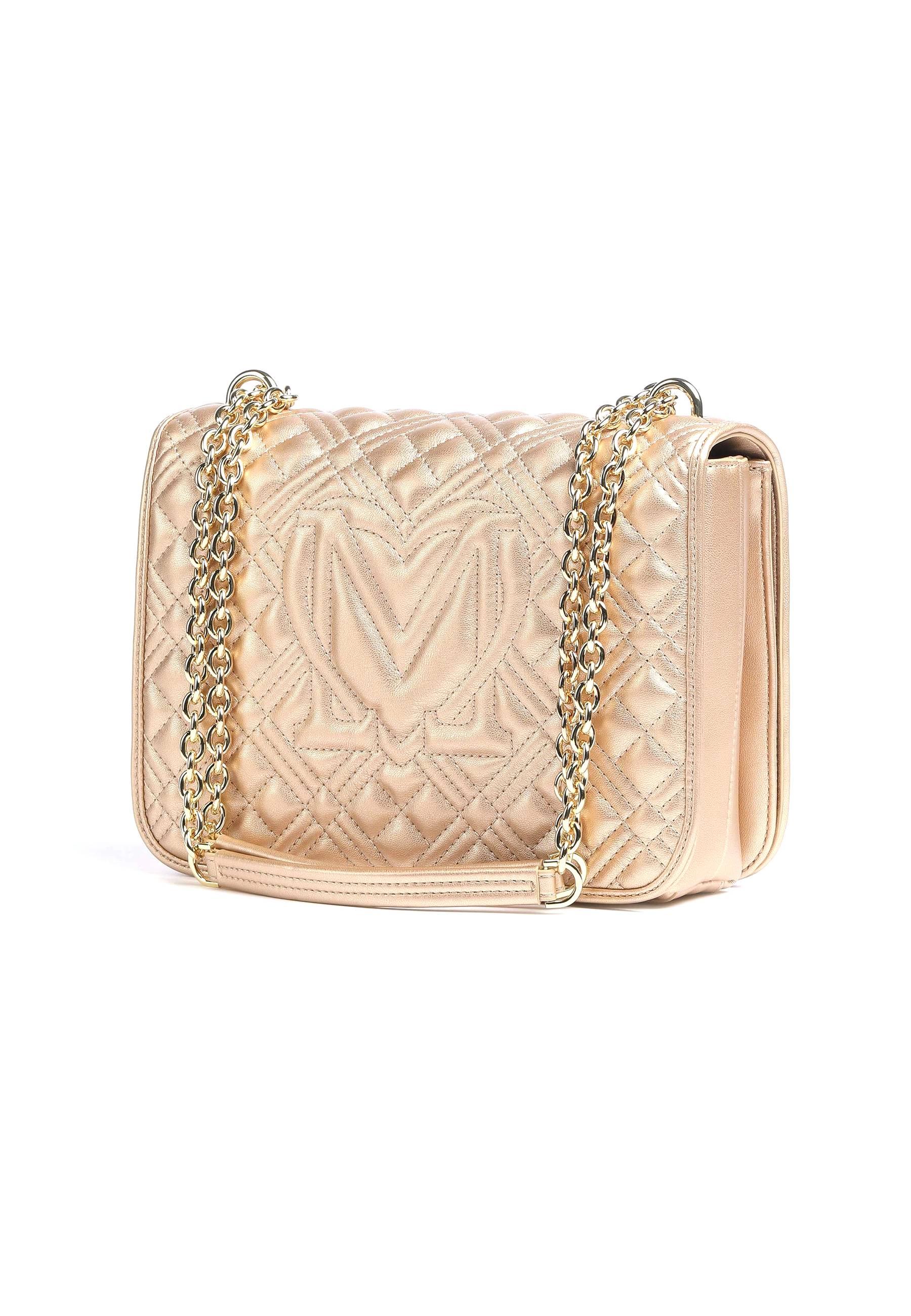 LOVE MOSCHINO Borsa Flap Quilted Oro JC4000PP1GLA0901 - Sandrini Calzature e Abbigliamento