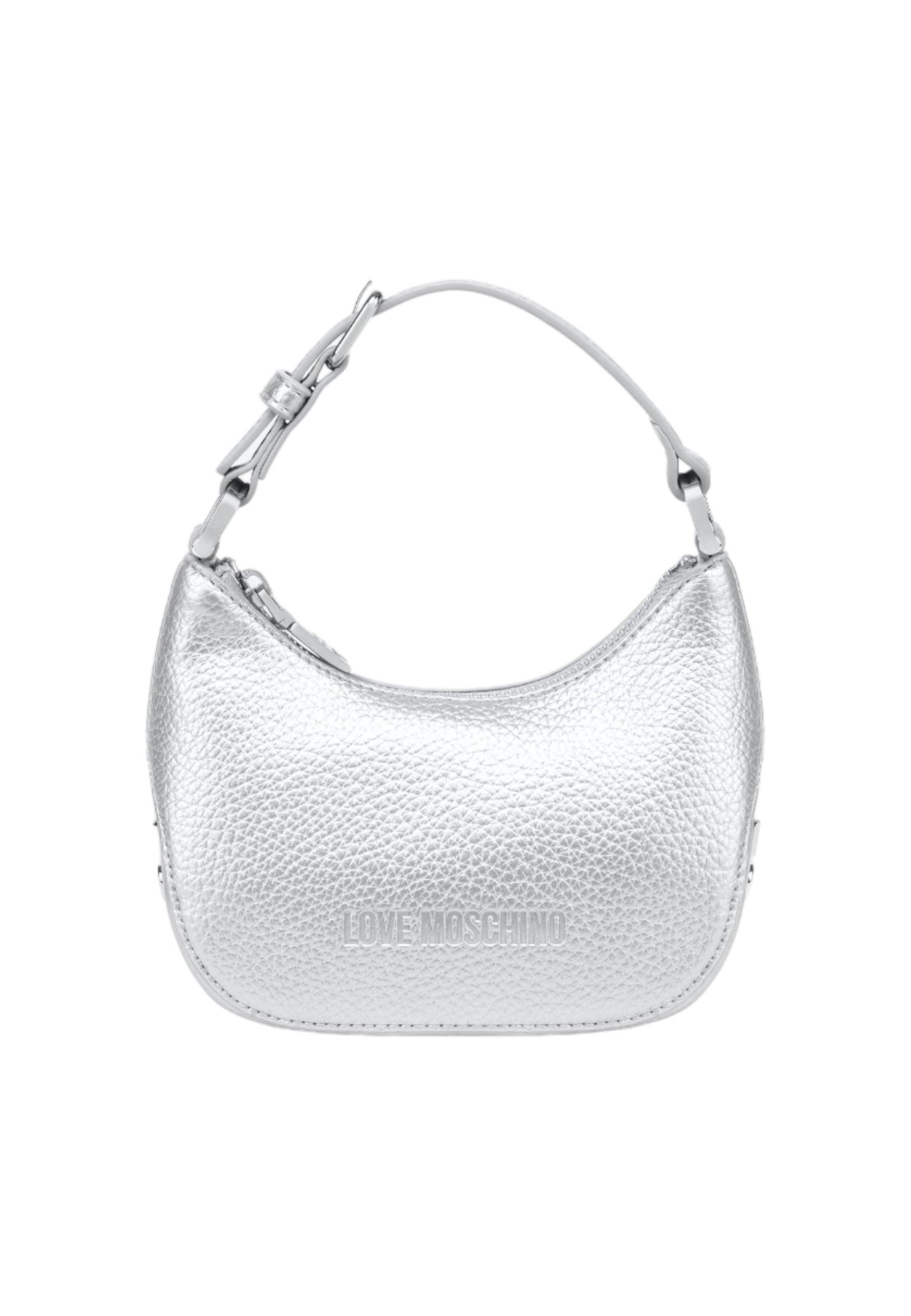 LOVE MOSCHINO Borsa Hand Bag Donna Argento JC4019PP1ILT190B - Sandrini Calzature e Abbigliamento