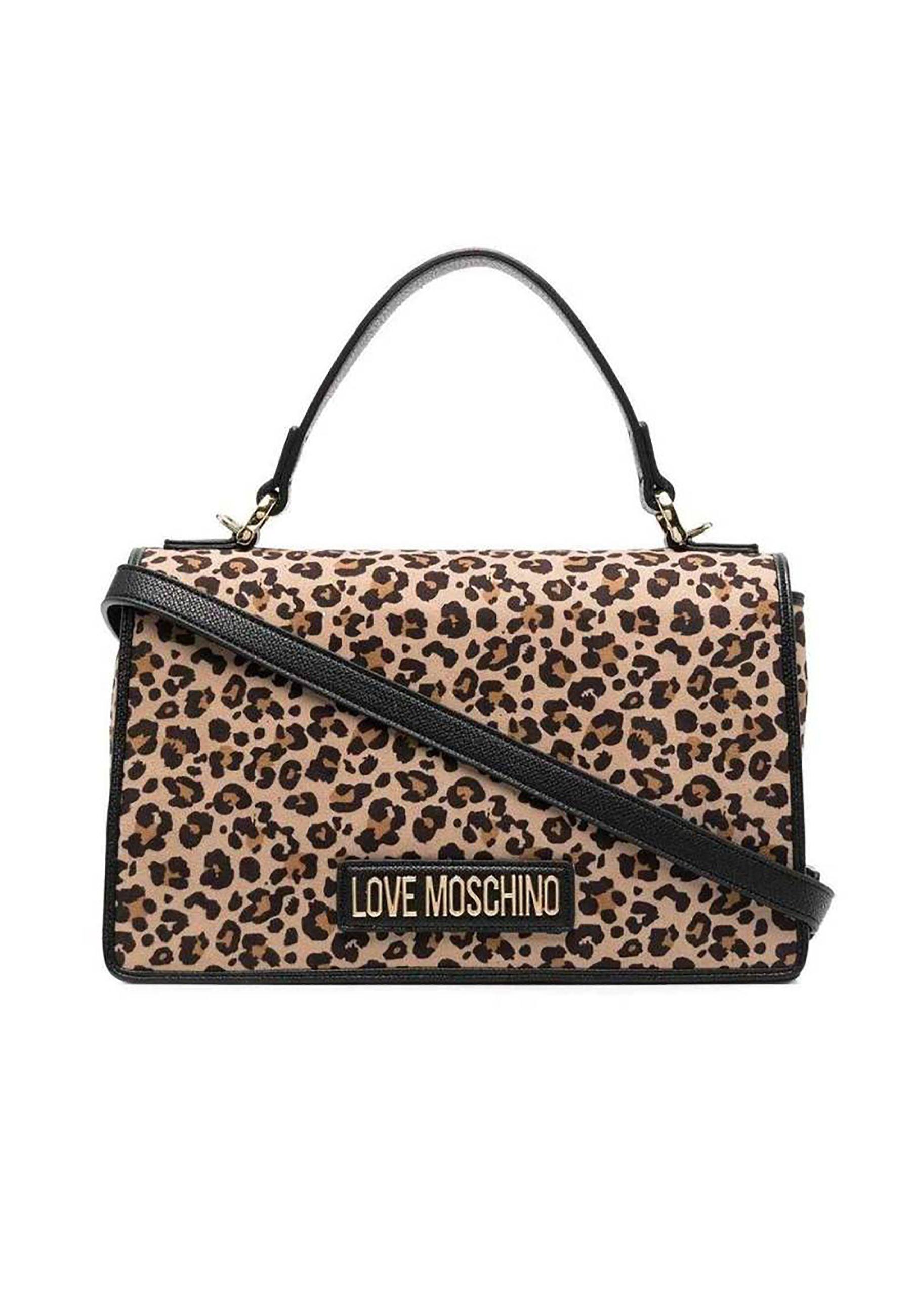 LOVE MOSCHINO Borsa Hand Bag Fantasia Leopard JC4379PP0FKM131A - Sandrini Calzature e Abbigliamento
