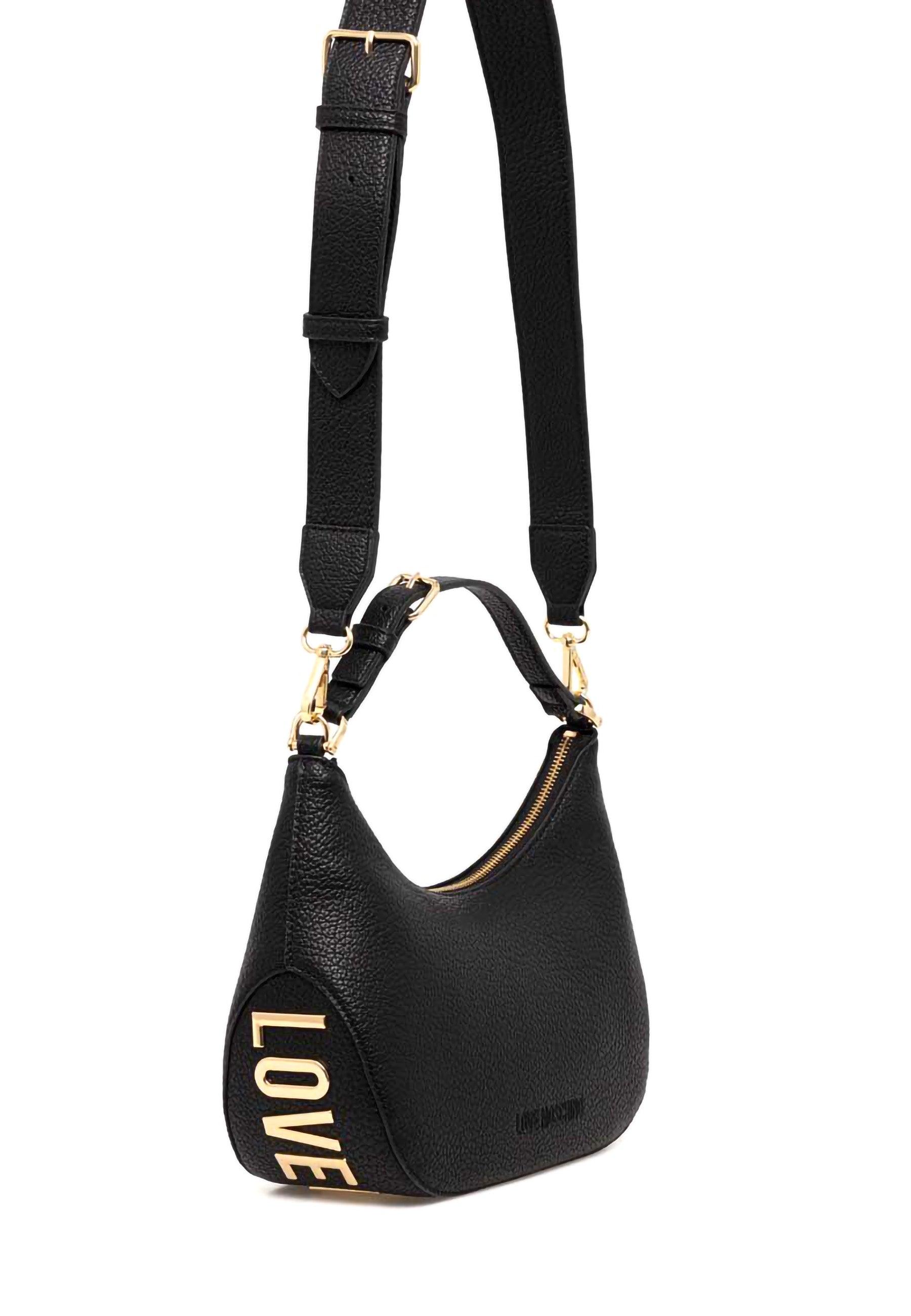 LOVE MOSCHINO Borsa Hobo Donna Nero JC4018PP1ILT0000 - Sandrini Calzature e Abbigliamento