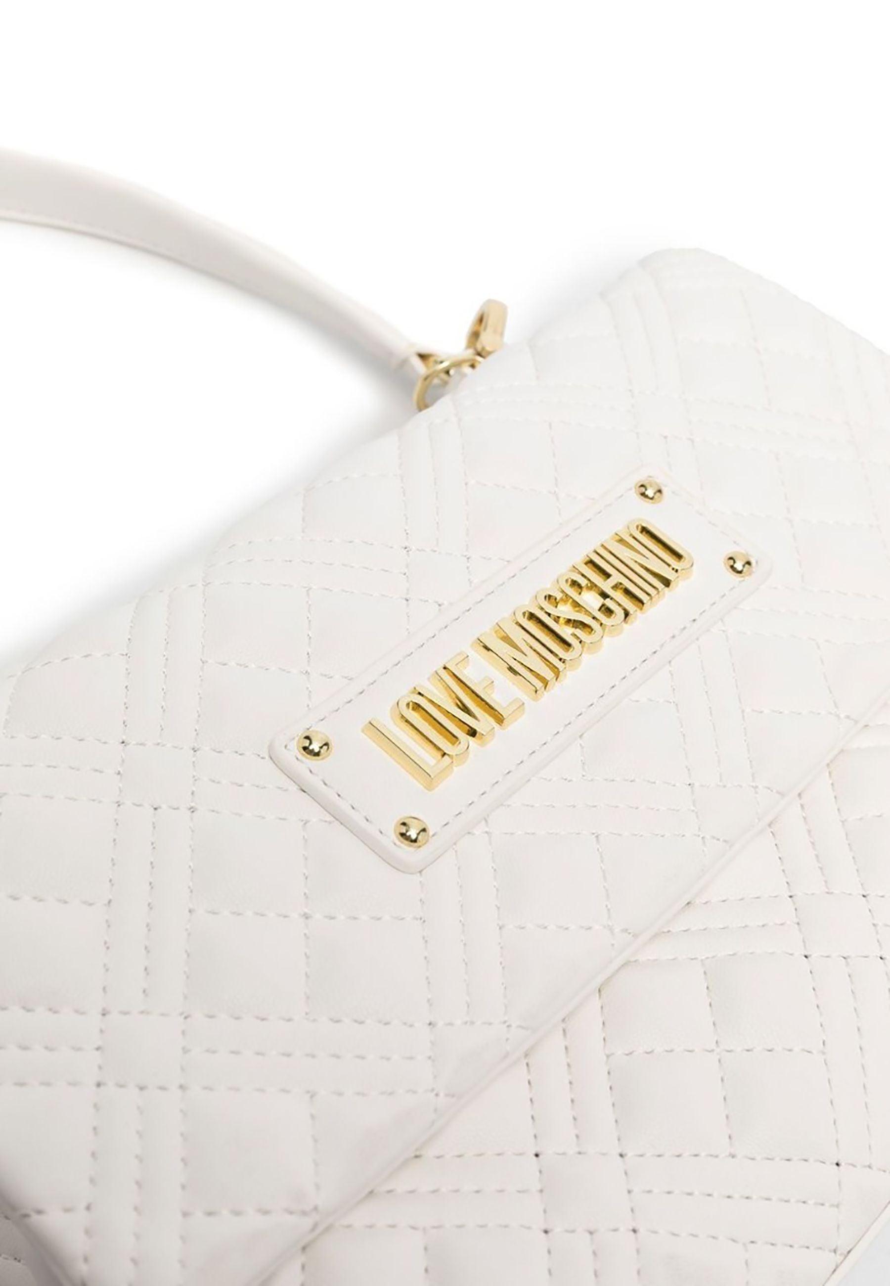 LOVE MOSCHINO Borsa Mano Off White JC4314PP0FLA0120 - Sandrini Calzature e Abbigliamento