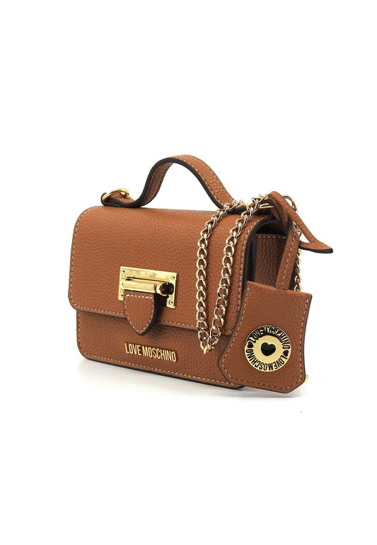 LOVE MOSCHINO Borsa Mini Hand Bag Donna Cammello Marrone JC4110PP1ILJ0201 - Sandrini Calzature e Abbigliamento