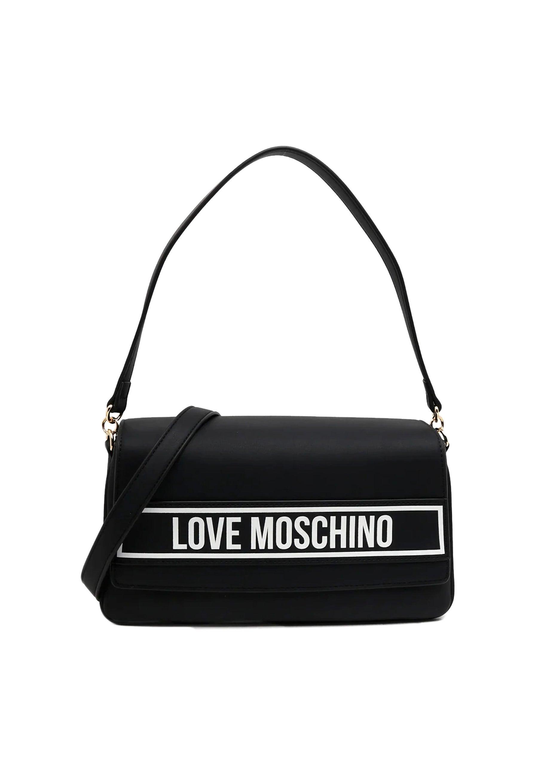 LOVE MOSCHINO Borsa Nero Bianco JC4211PP0HKG100A - Sandrini Calzature e Abbigliamento
