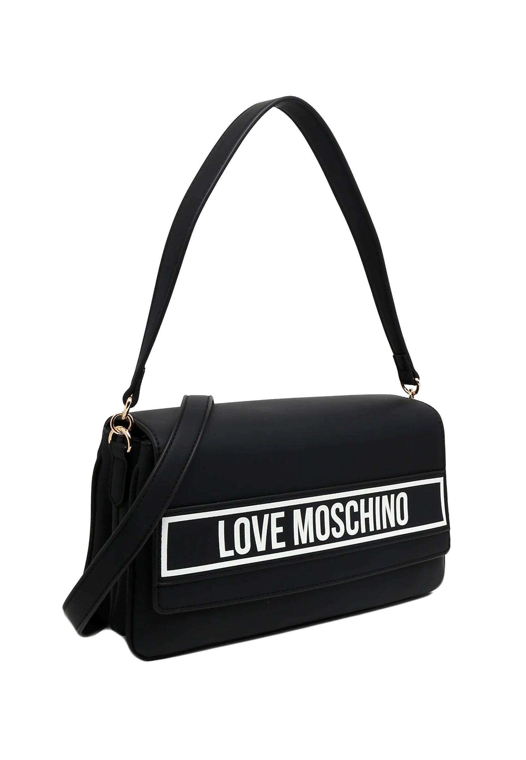 LOVE MOSCHINO Borsa Nero Bianco JC4211PP0HKG100A - Sandrini Calzature e Abbigliamento
