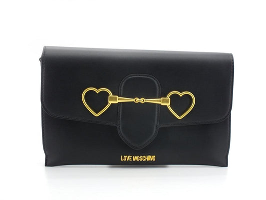 LOVE MOSCHINO Borsa Pochette Clutch Cuori Nero JC4081PP1ELC0000 - Sandrini Calzature e Abbigliamento