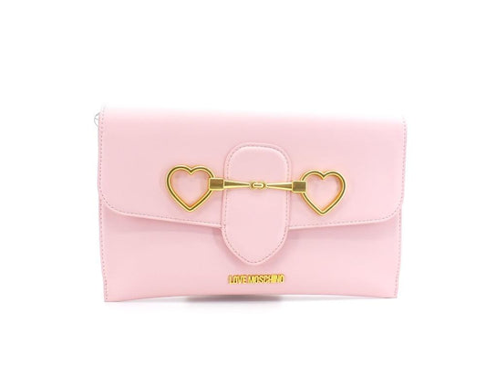 LOVE MOSCHINO Borsa Pochette Clutch Cuori Rosa JC4081PP1ELC0600 - Sandrini Calzature e Abbigliamento