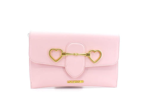 LOVE MOSCHINO Borsa Pochette Clutch Cuori Rosa JC4081PP1ELC0600 - Sandrini Calzature e Abbigliamento