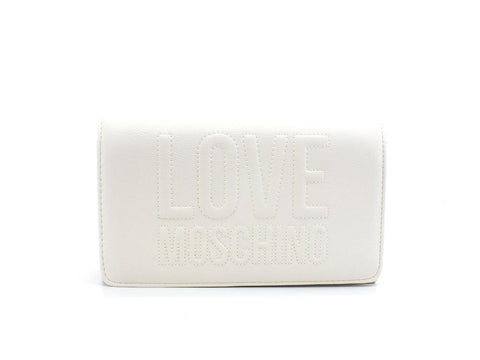 LOVE MOSCHINO Borsa Pochette Clutch Logo Avorio JC4063PP1ELL0110 - Sandrini Calzature e Abbigliamento