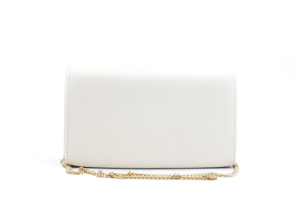 LOVE MOSCHINO Borsa Pochette Clutch Logo Avorio JC4063PP1ELL0110 - Sandrini Calzature e Abbigliamento