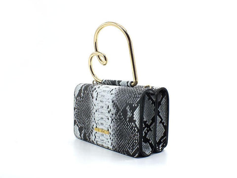 LOVE MOSCHINO Borsa Pochette Clutch Pythin Animalier Roccia JC4390PP0EKI0954 - Sandrini Calzature e Abbigliamento