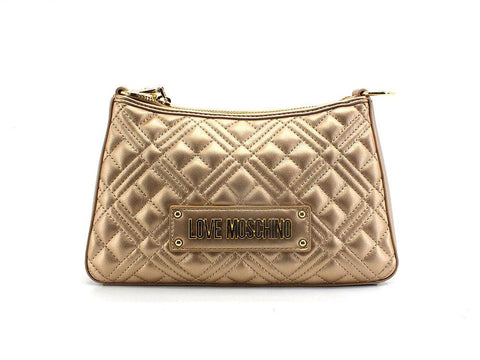 LOVE MOSCHINO Borsa Pochette Quilted Tracolla Oro JC4135PP0ELA0901 - Sandrini Calzature e Abbigliamento