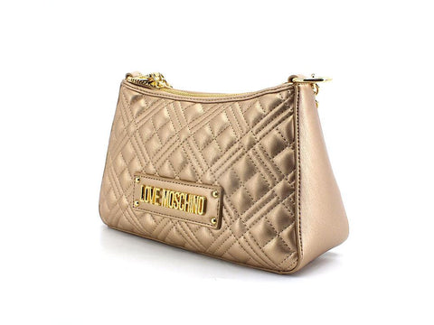 LOVE MOSCHINO Borsa Pochette Quilted Tracolla Oro JC4135PP0ELA0901 - Sandrini Calzature e Abbigliamento