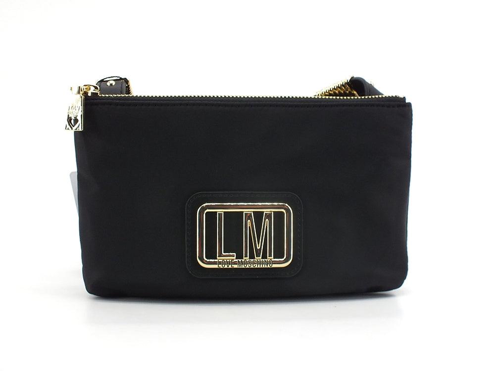 LOVE MOSCHINO Borsa Pochette Tracolla Zip Nero JC4303PP0DKM0000 - Sandrini Calzature e Abbigliamento