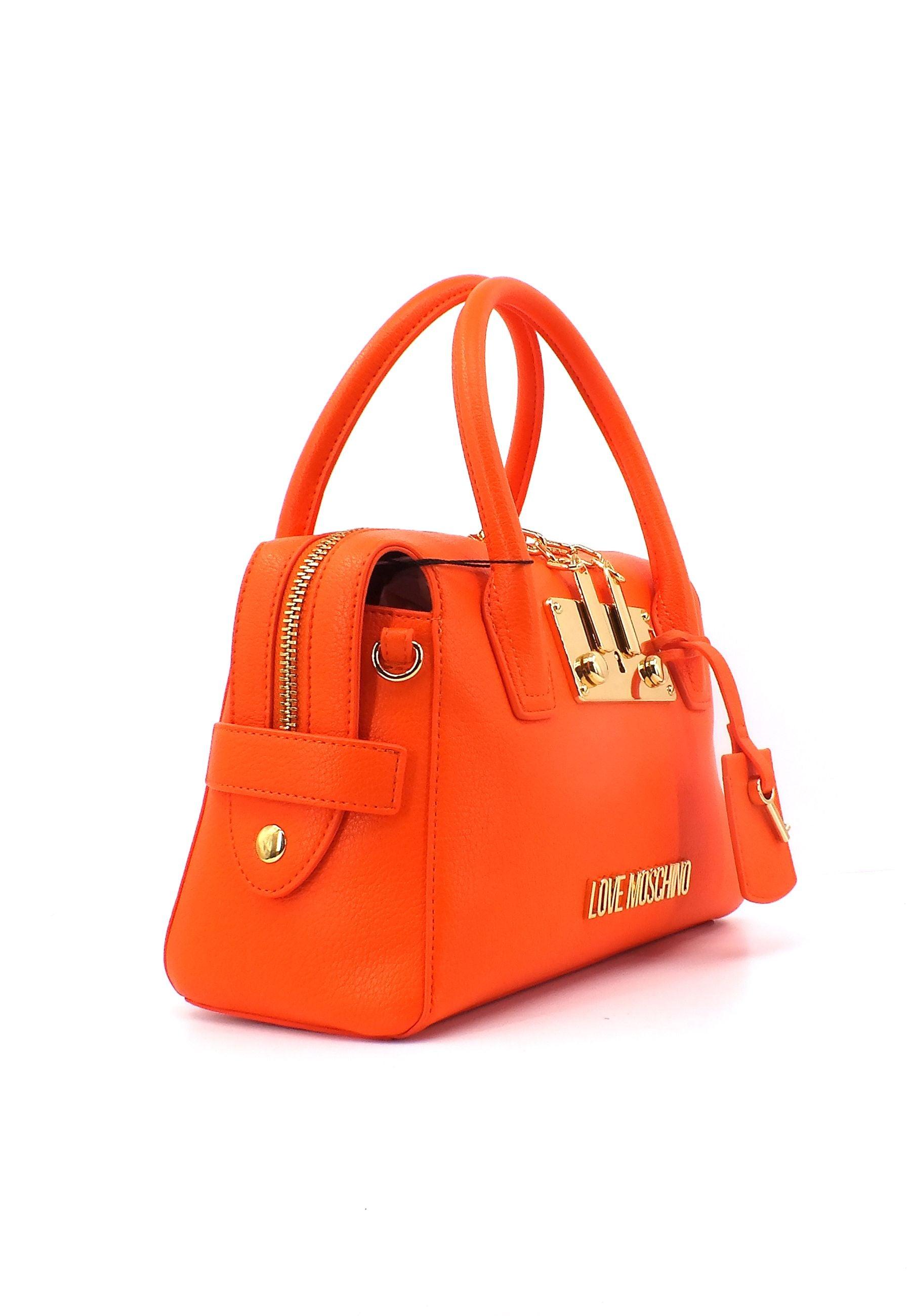 LOVE MOSCHINO Borsa Satchel Arancio JC4091PP1GLU0450 - Sandrini Calzature e Abbigliamento