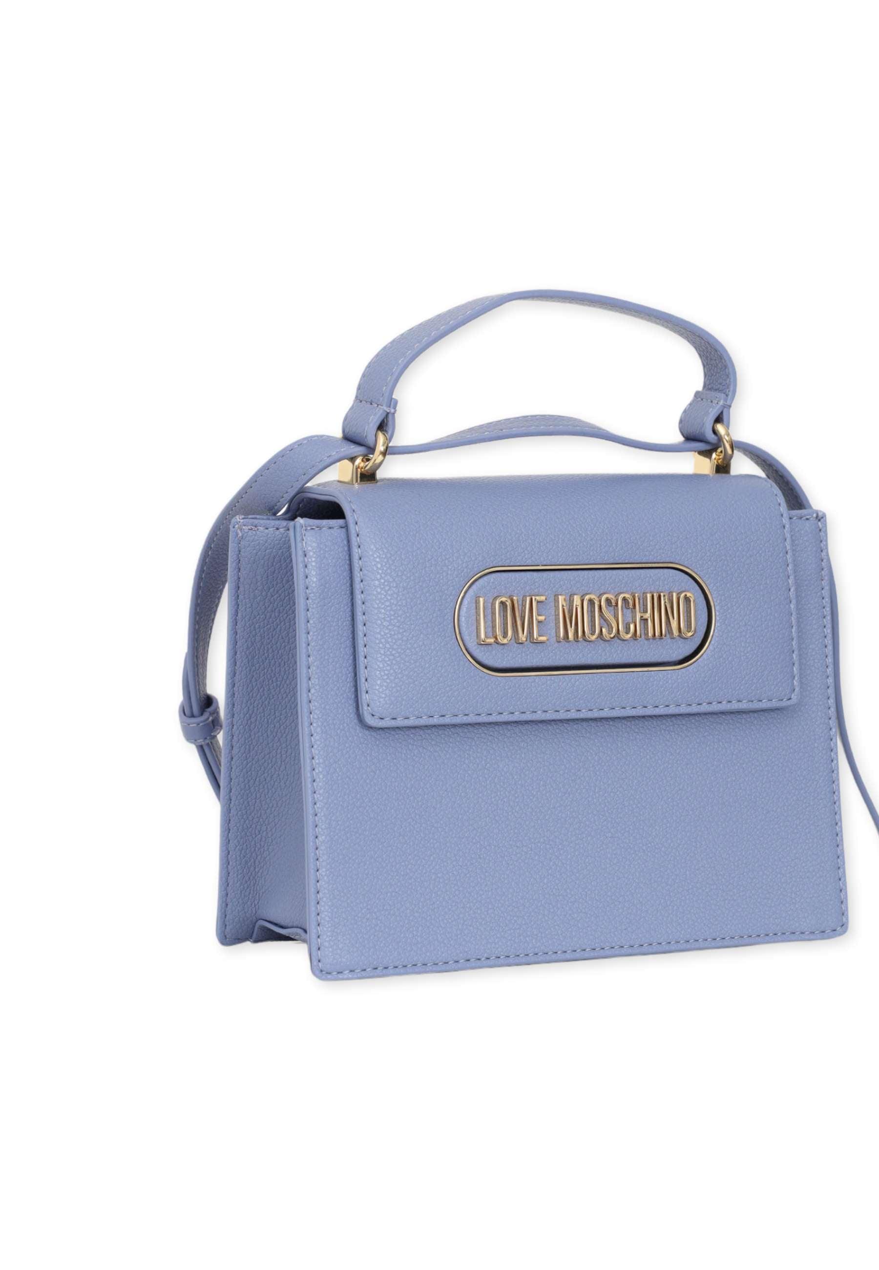 LOVE MOSCHINO Borsa Satchel Azzurro Glicine JC4400PP0FKP0602 - Sandrini Calzature e Abbigliamento