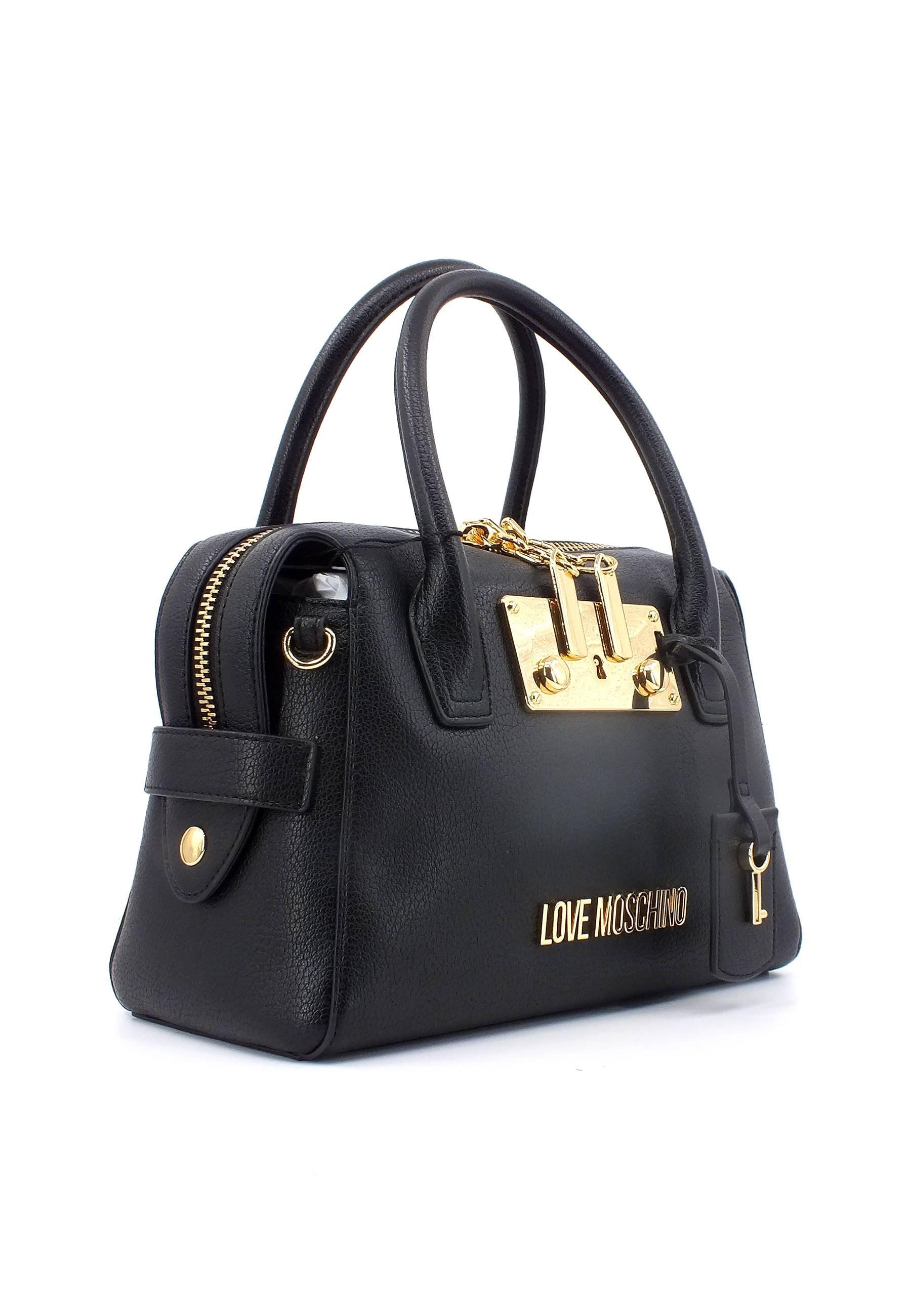 LOVE MOSCHINO Borsa Satchel Nero JC4091PP1GLU0000 - Sandrini Calzature e Abbigliamento