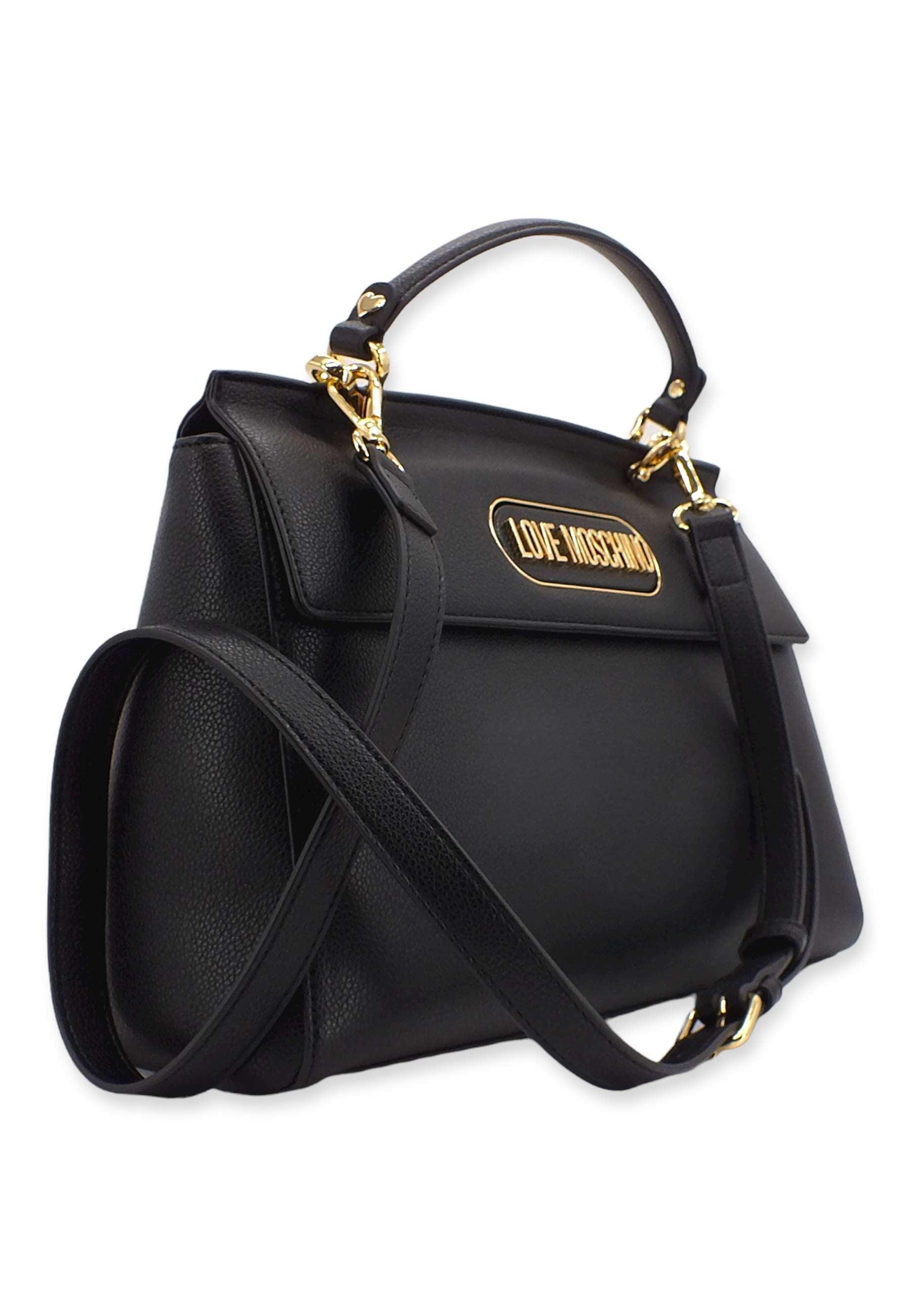 LOVE MOSCHINO Borsa Satchel Nero JC4404PP0FKP0000 - Sandrini Calzature e Abbigliamento