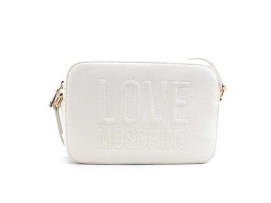 LOVE MOSCHINO Borsa Satchel Zip Logo Avorio JC4057PP1ELL0110 - Sandrini Calzature e Abbigliamento