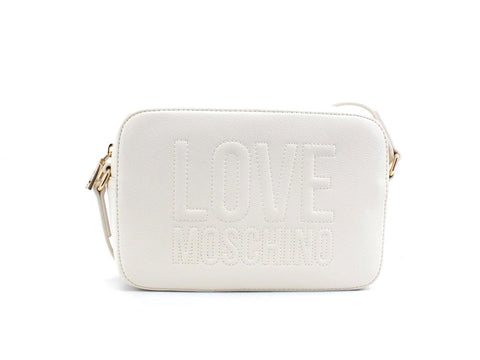 LOVE MOSCHINO Borsa Satchel Zip Logo Avorio JC4057PP1ELL0110 - Sandrini Calzature e Abbigliamento