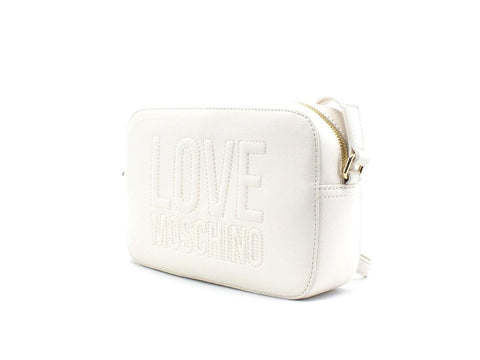 LOVE MOSCHINO Borsa Satchel Zip Logo Avorio JC4057PP1ELL0110 - Sandrini Calzature e Abbigliamento