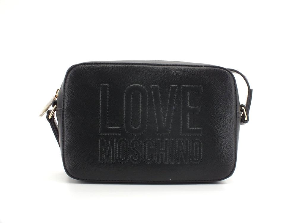 LOVE MOSCHINO Borsa Satchel Zip Logo Nero JC4057PP1ELL0000 - Sandrini Calzature e Abbigliamento