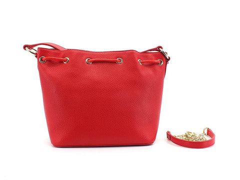 LOVE MOSCHINO Borsa Secchiello Cuore Gold Rosso Nero JC4322PP0DKP150A - Sandrini Calzature e Abbigliamento