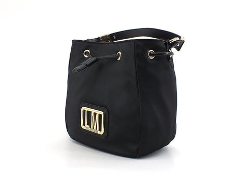 LOVE MOSCHINO Borsa Secchiello Logo Gold Nero JC4298PP0DKM0000 - Sandrini Calzature e Abbigliamento