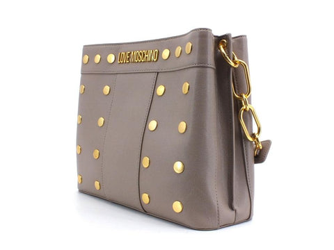 LOVE MOSCHINO Borsa Shopper Borchie Grigio JC4220PP1DLM0001 - Sandrini Calzature e Abbigliamento