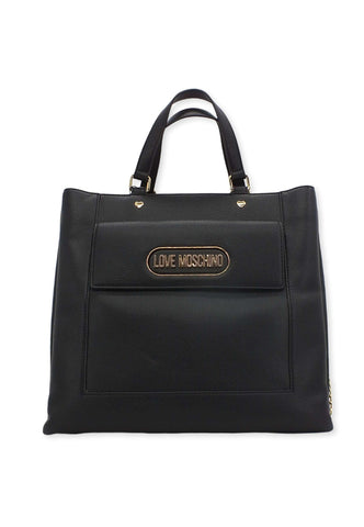 LOVE MOSCHINO Borsa Shopper Rectangular Nero JC4398PP0FKP0000 - Sandrini Calzature e Abbigliamento