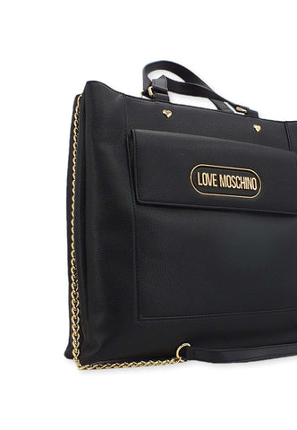 LOVE MOSCHINO Borsa Shopper Rectangular Nero JC4398PP0FKP0000 - Sandrini Calzature e Abbigliamento