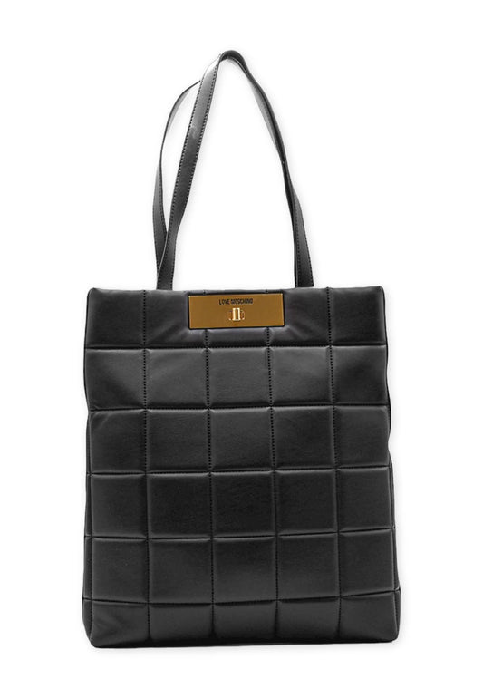 LOVE MOSCHINO Borsa Shopper Rectangular Rigida Nero JC4416PP0FKR0000 - Sandrini Calzature e Abbigliamento