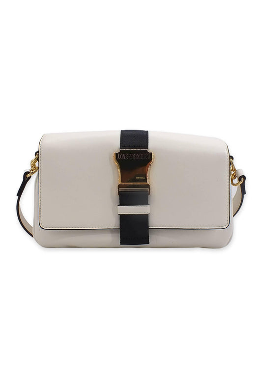 LOVE MOSCHINO Borsa Shoulder Bag Bianco Nero JC4367PP0FKH112A - Sandrini Calzature e Abbigliamento