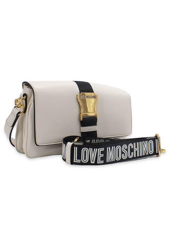 LOVE MOSCHINO Borsa Shoulder Bag Bianco Nero JC4367PP0FKH112A - Sandrini Calzature e Abbigliamento